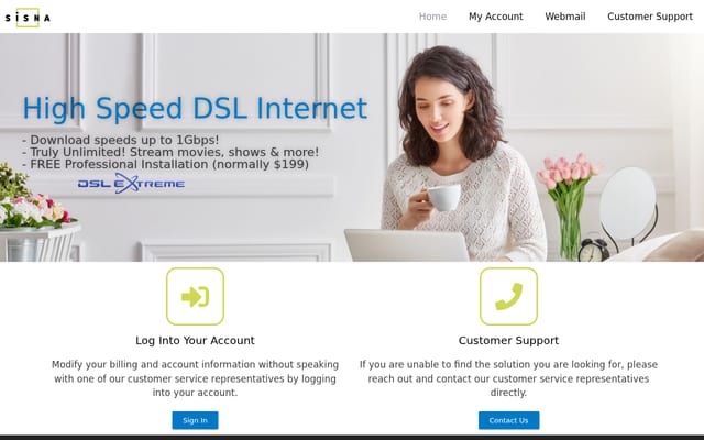 Screenshot of sisna.com