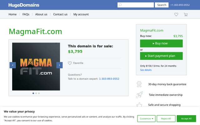 Screenshot of magmafit.com