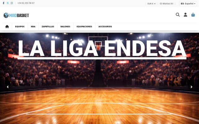 Screenshot of madbasket.com