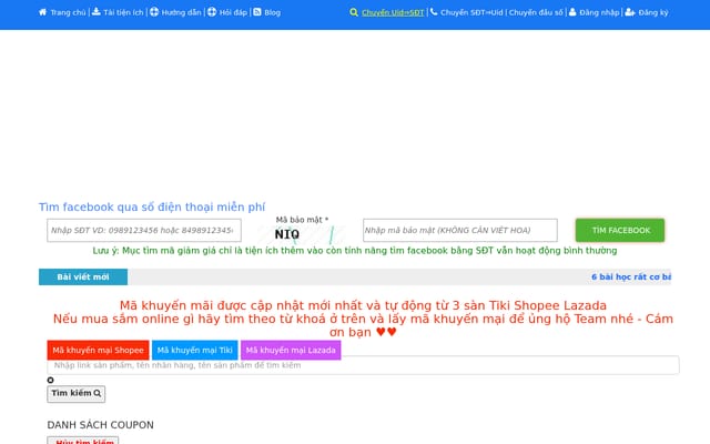 Screenshot of quetsodienthoai.com