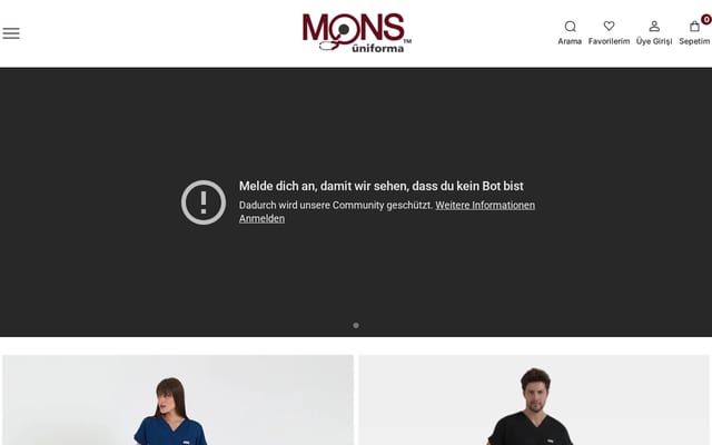 Screenshot of mons.com.tr