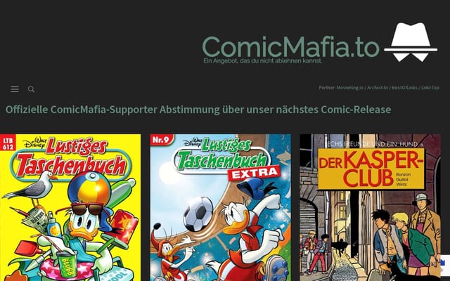 Screenshot of comicmafia.to