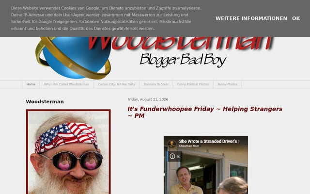 Screenshot of woodstermangotwood.blogspot.com