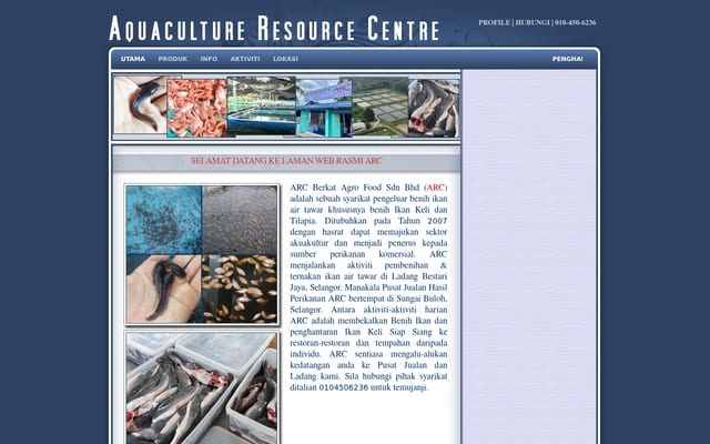 Screenshot of arc.com.my