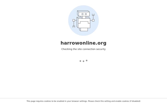 Screenshot of harrowonline.org