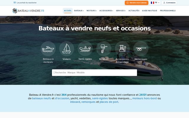 Screenshot of bateauavendre.fr