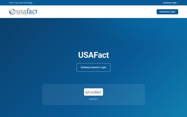 Screenshot of usafact.com