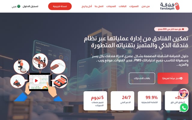 Screenshot of fandaqah.com