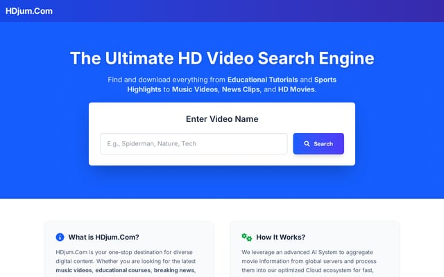 Screenshot of hdjum.com