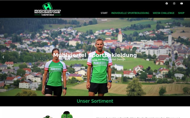 Screenshot of haidersport.at