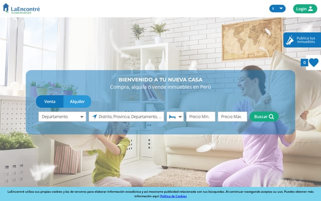 Screenshot of laencontre.com.pe