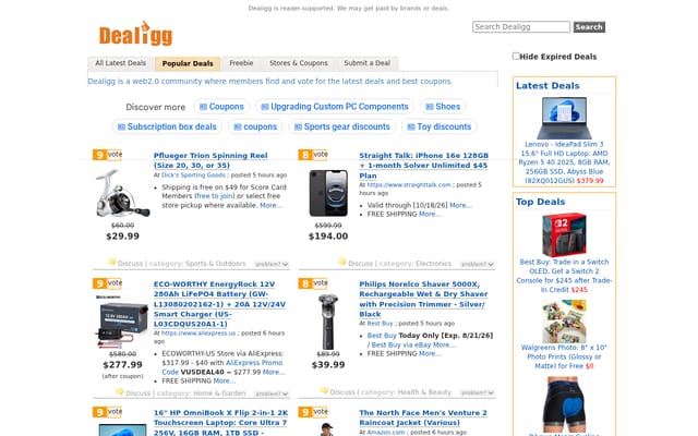 Screenshot of dealigg.com