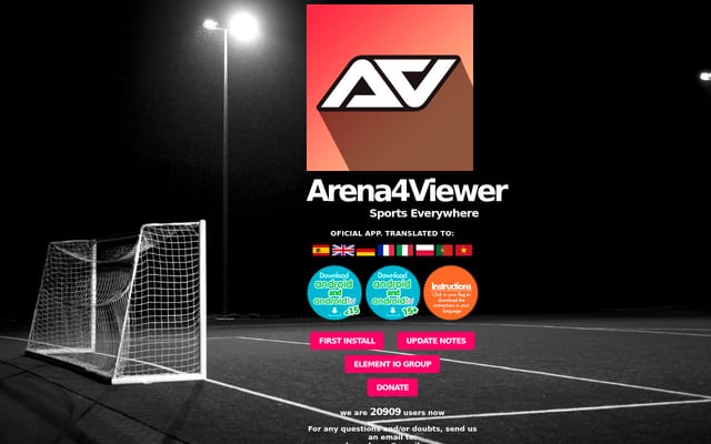 Screenshot of arena4viewer.in