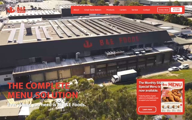 Screenshot of befoods.com.au