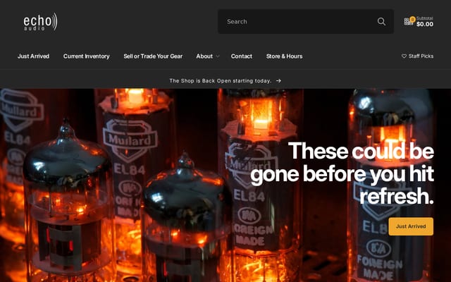 Screenshot of echohifi.com