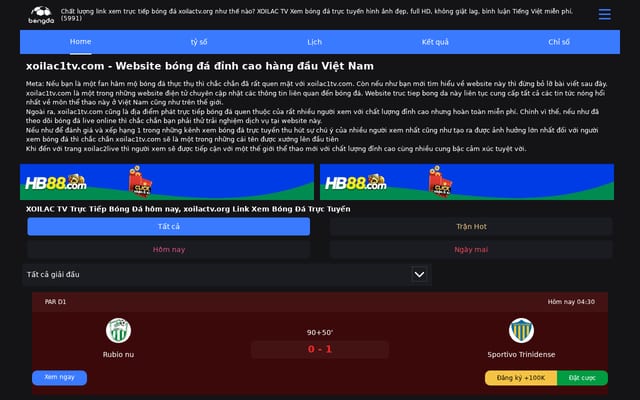 Screenshot of xoilactv.org