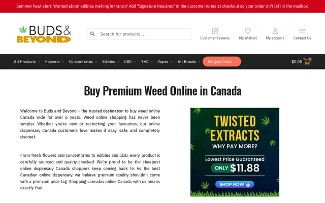 Screenshot of budsandbeyond.cc