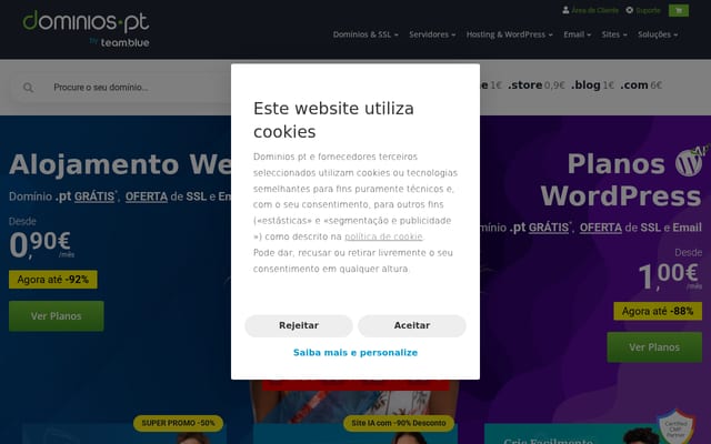 Screenshot of iberweb.pt