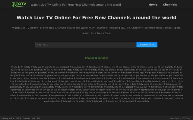 Screenshot of totv.org