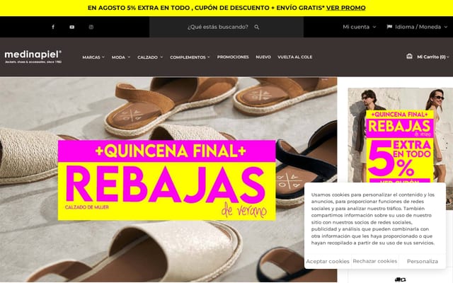 Screenshot of medinapiel.es