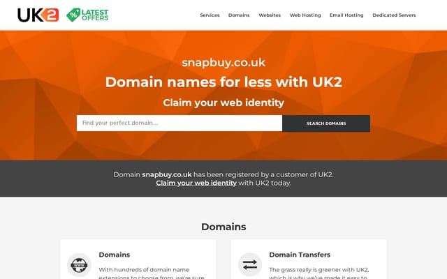 Screenshot of snapbuy.co.uk