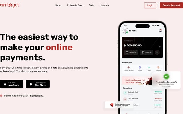 Screenshot of aimtoget.com