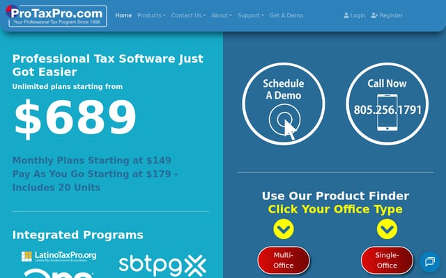 Screenshot of protaxpro.com