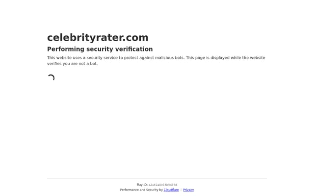 Screenshot of celebrityrater.com