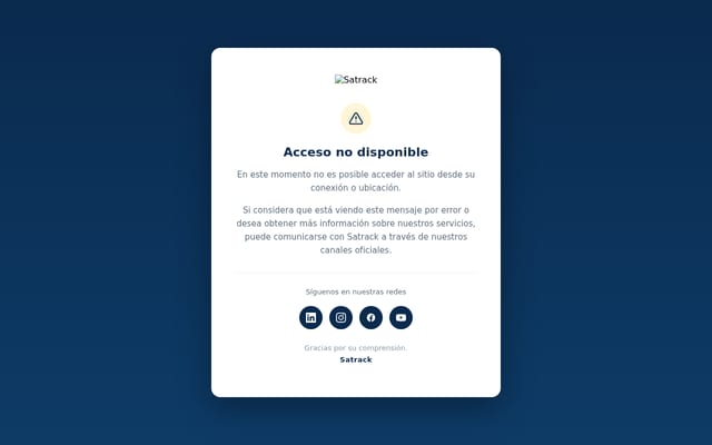 Screenshot of satrack.com.co