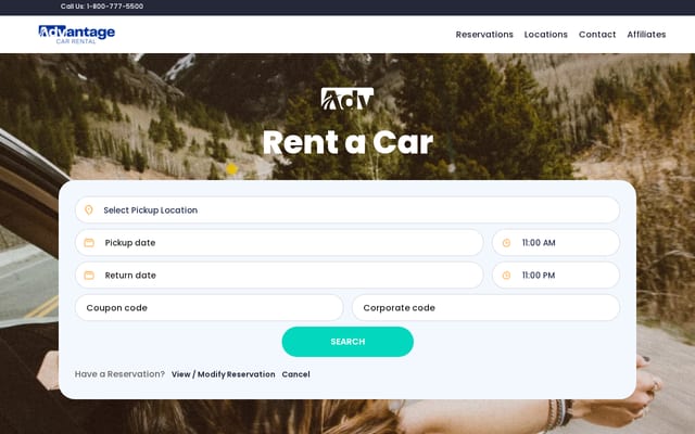 Screenshot of advantage.com