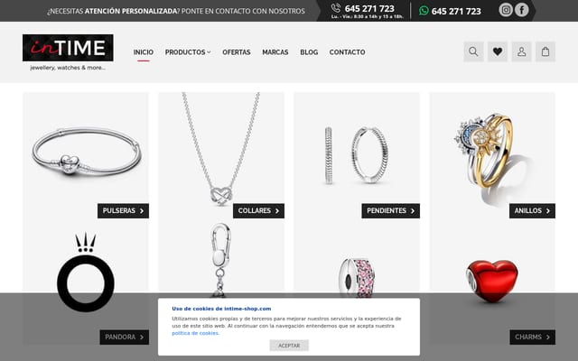 Screenshot of intime-shop.com