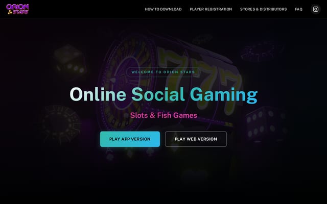 Screenshot of orionstarsonline.com