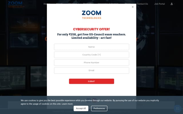 Screenshot of zoomgroup.com