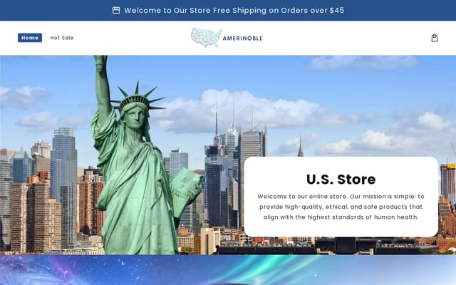 Screenshot of amerinoble.com