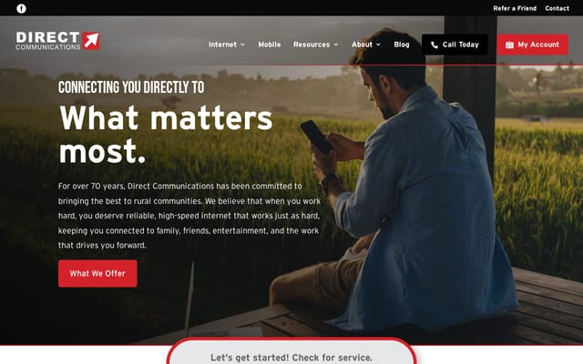 Screenshot of directcom.com