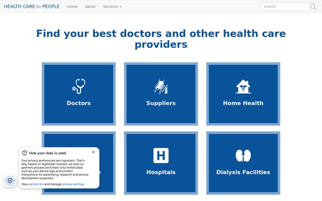 Screenshot of healthcare4ppl.com