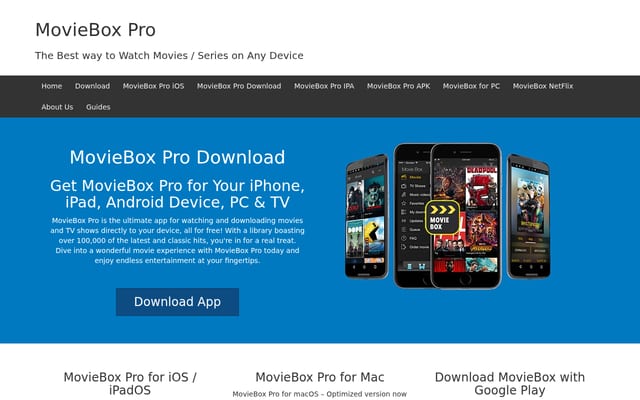 Screenshot of moviebox.online