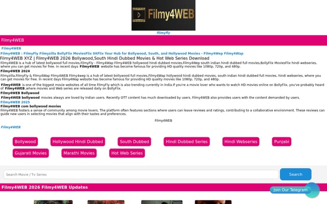 Screenshot of offilmywap.com