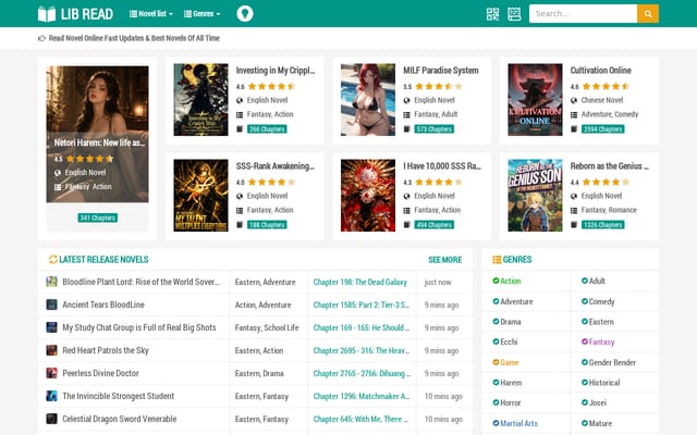 Screenshot of libread.com