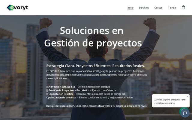 Screenshot of evoryt.mx