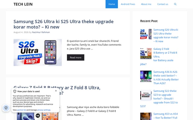 Screenshot of techlein.com