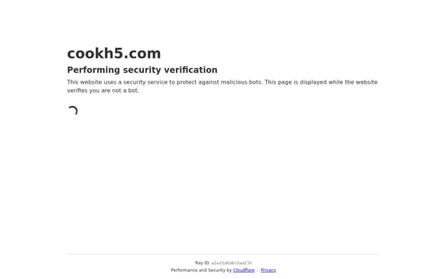 Screenshot of cookh5.com