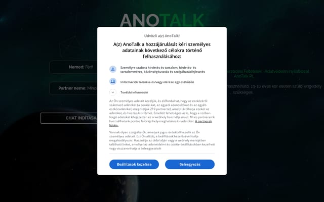 Screenshot of anotalk.hu