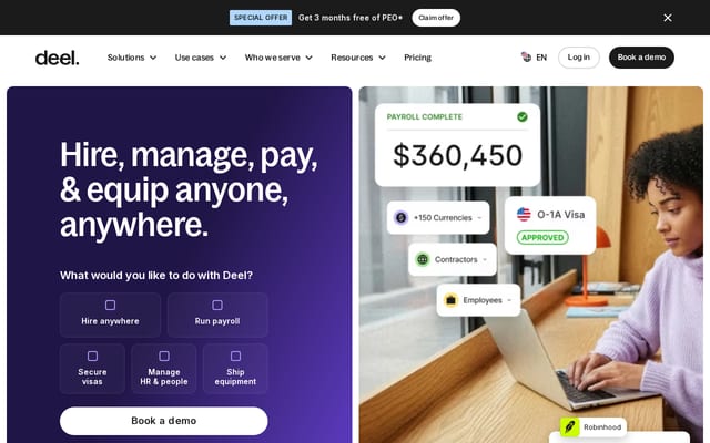 Screenshot of talentoz.com