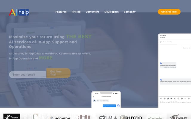 Screenshot of aihelp.net