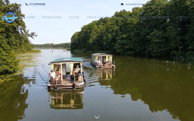 Screenshot of charterparadies-priepert.de