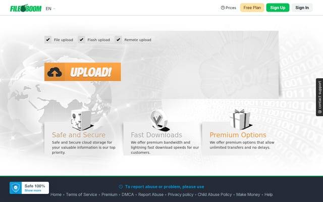 Screenshot of fboom.me