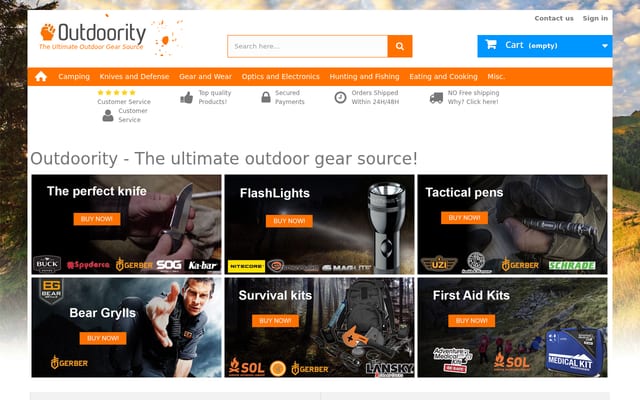 Screenshot of outdoority.com
