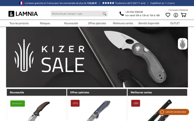 Screenshot of lamnia.com