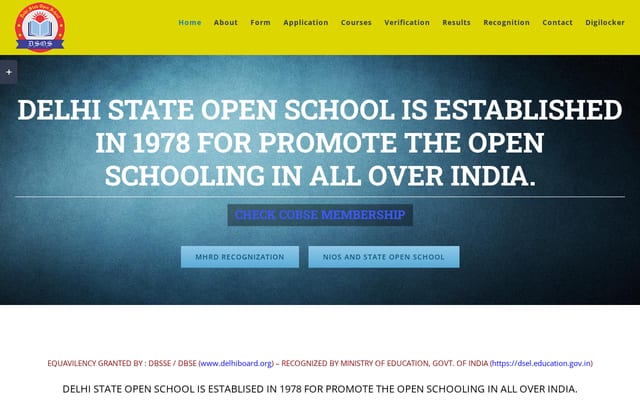 Screenshot of dsos.co.in